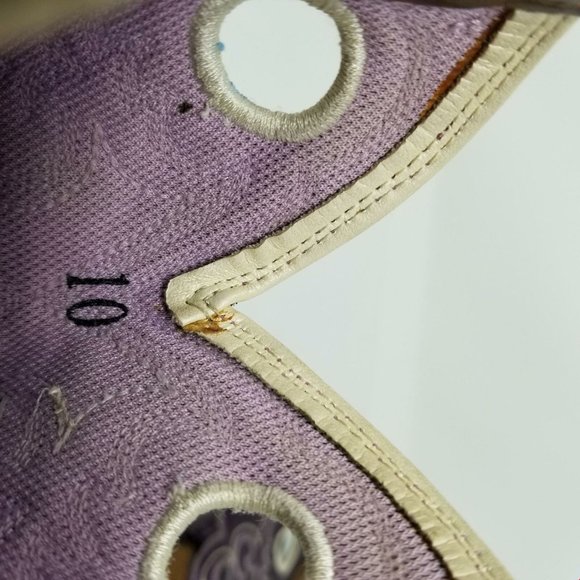 Ariat Kid's Brown Purple Leather Square Toe Mid-Calf Western Boots Size US 10 - Picture 8 of 12